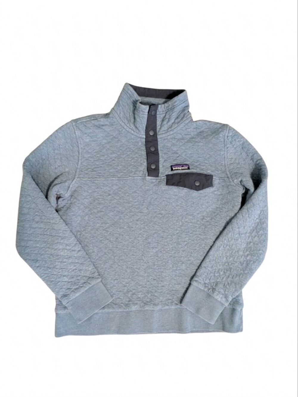 Patagonia Women's Organic Cotton Quilted Cotton Snap-T Pullover Sweatshirt S